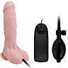Uppblåsbar Vibrator BAILE 18.8 CM med Sugapparat