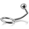 Cock Ring Metal Hard with Anal Intruder Hook 45mm