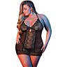 Lingeri Loviux CHEMISE & G-SET BLACK 2-delat set