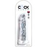 Realistiskt Dildo King Cock Clear 19,7 cm Genomskinlig