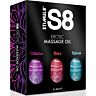 STIMUL8 S8 Massageolja Box 3 x 50ml
