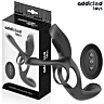 Double Penis Ring med Clitorisstimulator ADDICTED TOYS