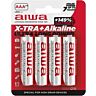 AAA-batterier AIWA X-TRA ALKALINE Blisterpaket med 4