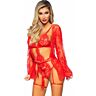Underklädesset Leg Avenue 86123 med Kimono och Teddy