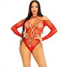 Crotchless Bodysuit Leg Avenue med Strass