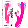 Vibrator Diversia Bunny Waves 24 cm med Vågrörelser