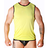 Macho Underwear Gul T-shirt L/XL - Sportig Skärning