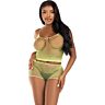 Top och Shorts Set Leg Avenue Twist Fishnet