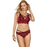 Lingerie Set Sublime Blommig Spets Topp och Trosor