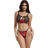 Lingerie Set SUBBLIME Mesh Zipper Bra Set