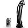 ALL BLACK 33cm Rakt PVC Dildo