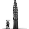 Anal Dildo ALL BLACK 33cm Fluted Shaft