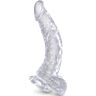 King Cock Clear Realistisk Krokig Dildo 16,5 cm