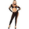 Crop Top och Leggings Set Leg Avenue Sömlös Cut-Out