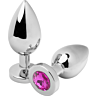 Analplug Metal Hard Diamond Pink Liten 5.71 cm