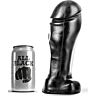 All Black Dildo 22 cm med Bred Spets