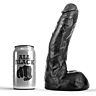 Dildo All Black 22 CM – Mjukt och Flexibelt Utförande