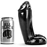 ALL BLACK Realistisk Dildo 18 cm Silikon
