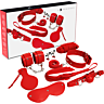 Bondage Set EXPERIENCE - BDSM Fetisch Kit Röd Serie