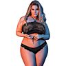 Lingerie Set Loviux BANDEAUX & PANTY svart