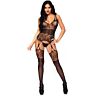 Spicy Lingerie Leg Avenue Strappy Rose Bodystocking