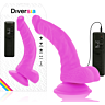 Realistisk Vibrator Diversia 21,5 cm med Flexibel Vibration