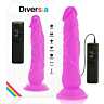 Flexibel Vibrerande Dildo Diversia 21cm med Dubbelkontroll