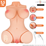 Realistisk Torso Vagina INTENSE Deep Touch med Sugapparat och Värme