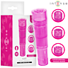 Minivibrator INTENSE FUN TOYS KURT med 4 utbytbara huvuden rosa
