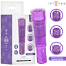 Minivibrator INTENSE FUN TOYS KURT med 4 utbytbara huvuden, lila