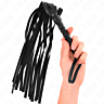 BDSM Läder KINK SIMPLE BLACK WHIP 45 CM Intensiv känsla