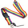 Nyckelband av PRIDE med LGBT-flagga för firande