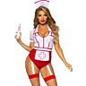 Sexig sjuksköterskedräkt LEG AVENUE COSTUMES röd/vit S