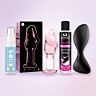 Premium analkit med Satisfyer plugg via app och glasplugg