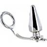 Analplug BDSM Metal Hard med Stålring och Analfäste