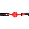 Ball Gag KINK Röd Hålig Hård 4 cm med Justerbart Rem