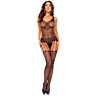 Bodystocking PASSION WOMAN BODYSTOCKINGS med blommönster