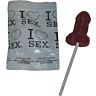 Diablo Picante Penisformad Lollipop med Jordgubb och Körsbär
