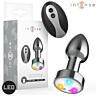 Vibrerande Metall Analplugg INTENSE med LED-lampor