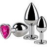 S Pleasures Metal LIA tre stycken analpluggsset