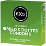 Exs Ribbad & Prickig Kondomer — 48 Pack