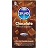 Skins Chokladkondomer Pack 8 med Subtil Arom