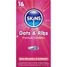 SKINS Dots & Ribs Premium Kondomer 16-pack