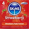Skins Strawberry Premium Kondomer 4-pack - Fruktig Smak