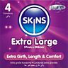 XL Kondomer SKINS 4-Pack för en Bekväm Passform