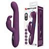 Vibratör HIGH TECH DEE MULTIFUNCTION RABBIT med LED-display