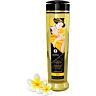 Massageolja Shunga Serenity med afrodisiak smak och 240 ml