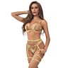 Sexig underklädesset SUBBLIME Floral Design S/M