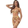 Lingerie Set SUBBLIME Floral Design L/XL
