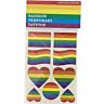 LGBT-flaggtatueringar från PRIDE för firande